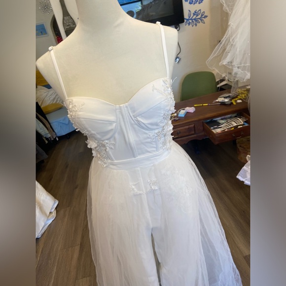 NWT Fashion Nova Wedding Pantsuit - Picture 3 of 11